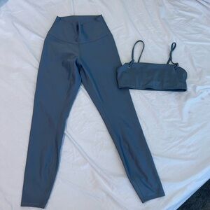 ALO Yoga Blue High-Waisted Leggings